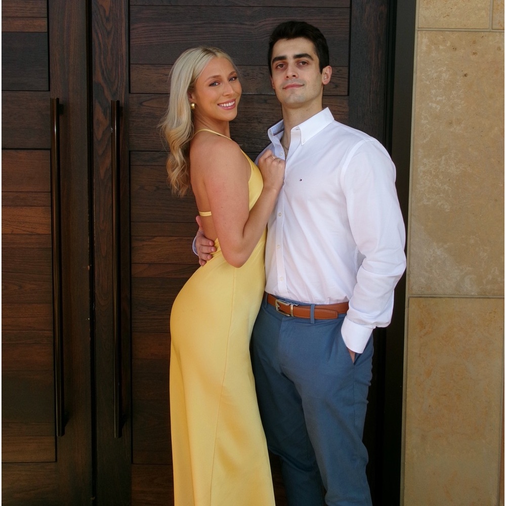 Commense Yellow Dress